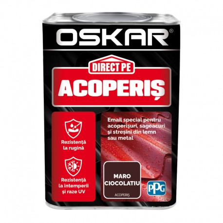 Vopsea Oskar Direct Pe Acoperis Maro ciocolatiu 0.75L