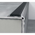 Profil treapta antiderapant Arbiton PS6 argintiu 46x30 mm 120 cm