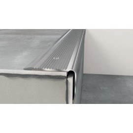 Profil treapta antiderapant Arbiton PS8 argintiu 40x30 mm 120 cm
