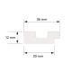 Terminatie stanga panou riflaj Cashmere L0101K 2.70 m