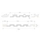 Panou riflaj Cashmere Medio L0201K 2.70 m