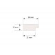 Terminatie stanga panou riflaj Cashmere L0201K 2.70 m