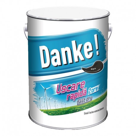 Vopsea lucioasa Danke Exterior Negru 4L