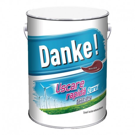 Vopsea lucioasa Danke Exterior Rosu oxid 4L