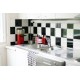 Decorare cu autocolant Carouri alb-negre mari