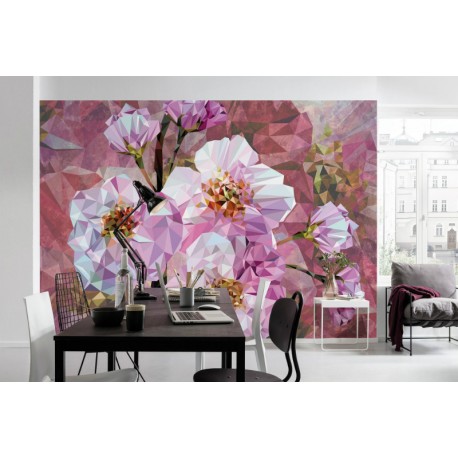 Decorare cu Fototapet modern Flori de cristal